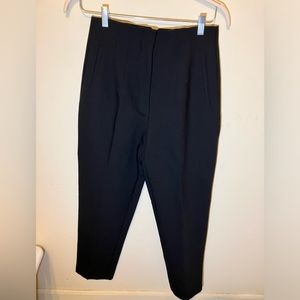 Zara high waisted black ankle pants (Large)